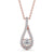 Drop Halo Pendant 1.35ct