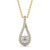 Drop Halo Pendant 1.35ct