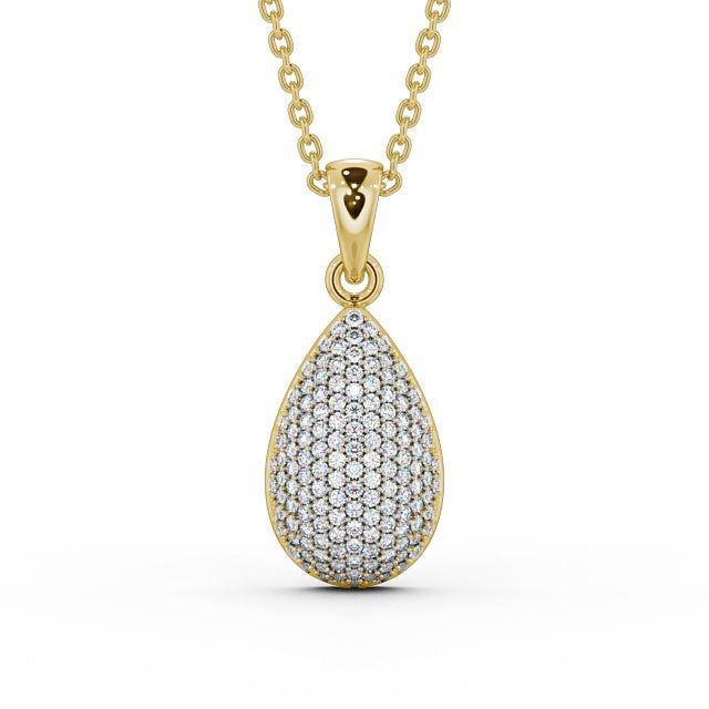 Drop Pavé Set Pendant 0.70ct