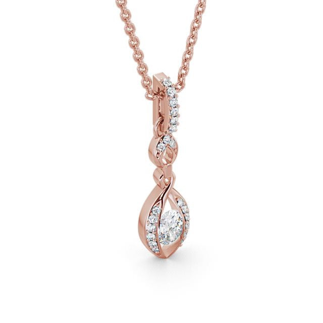 Drop Vintage Style Pendant 0.55ct