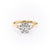 Elongated Cushion Cut Lab Diamond 3 Stone Ring