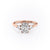 Elongated Cushion Cut Lab Diamond 3 Stone Ring