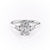 Elongated Cushion Cut Lab Diamond 3 Stone Ring