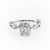 Elongated Cushion Cut Lab Diamond Engagement Ring, Twig Design