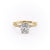 Elongated Cushion Cut Lab Diamond Engagement Ring, Vintage Design