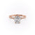 Elongated Cushion Cut Lab Diamond Engagement Ring, Vintage Design