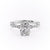 Elongated Cushion Cut Lab Diamond Engagement Ring, Vintage Design