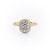 Elongated Cushion Cut Lab Diamond Engagement Ring With Halo