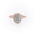 Elongated Cushion Cut Lab Diamond Engagement Ring With Halo
