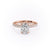 Elongated Cushion Cut Lab Diamond Shoulder Set Ring With Block Halo