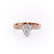 Elongated Cushion Cut Lab Diamond Stone Set Shoulders With Milgrain Edge