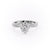 Elongated Cushion Cut Lab Diamond Stone Set Shoulders With Milgrain Edge