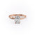 Elongated Cushion Cut Lab Diamond Twisted Shoulder Set Ring With Hidden Halo