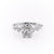 Elongated Cushion Cut Lab Diamond With Hidden Halo And Side Stones