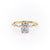 Elongated Cushion Cut Lab Diamond With Stone Set Shoulders