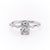 Elongated Cushion Cut Lab Diamond With Stone Set Shoulders