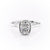 Elongated Cushion Cut Rubover Lab Diamond With Hidden Halo