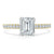 Emerald Cut Lab Diamond Engagement Ring, Classic Style