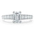Emerald Cut Lab Diamond Engagement Ring, Tiffany Style