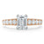 Emerald Cut Lab Diamond Engagement Ring, Tiffany Style