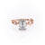 Emerald Cut Lab Diamond Engagement Ring, Twig Design