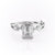 Emerald Cut Lab Diamond Engagement Ring, Twig Design