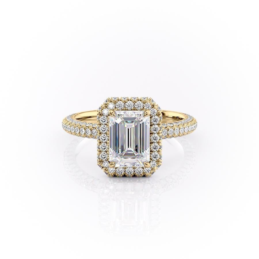Emerald Cut Lab Diamond Full Set