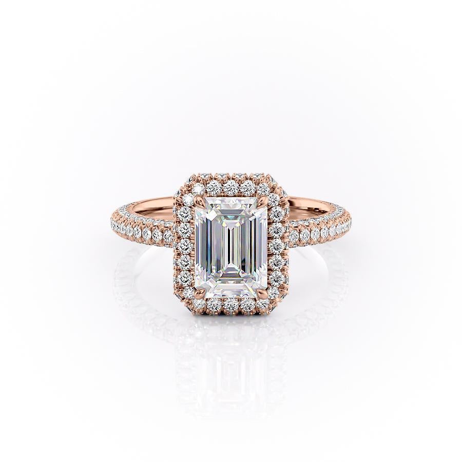 Emerald Cut Lab Diamond Full Set