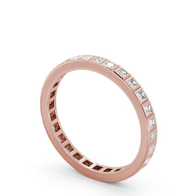 Full Eternity Ring, Princess Cut Vintage Design
