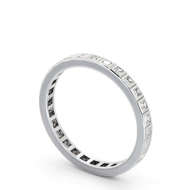 Full Eternity Ring, Princess Cut Vintage Design
