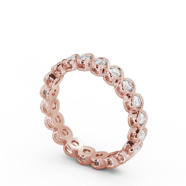 Full Eternity Ring, Round Cut Rub-Over Setting