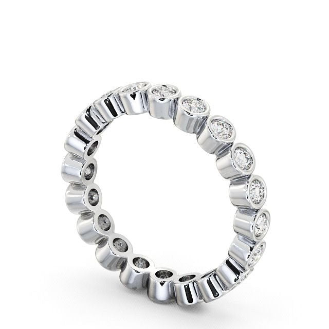 Full Eternity Ring, Round Cut Rub-Over Setting
