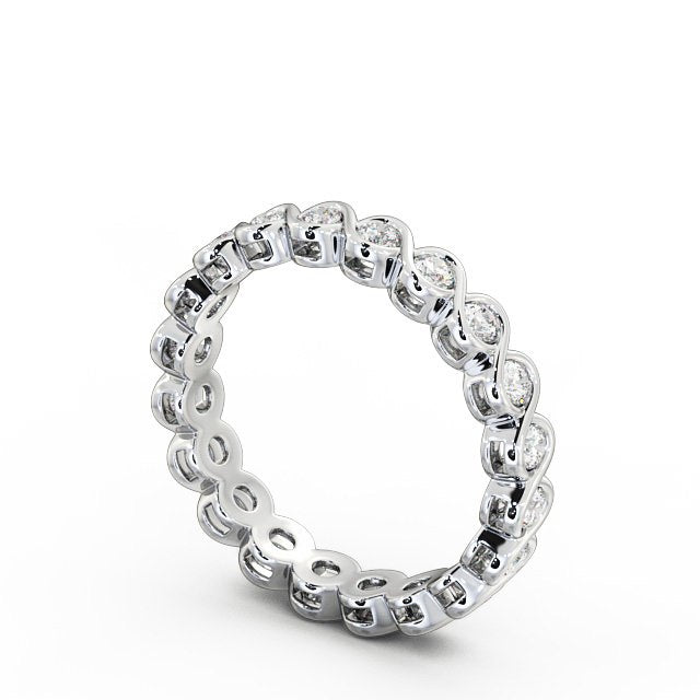 Full Eternity Ring, Round Cut Rub-Over Setting