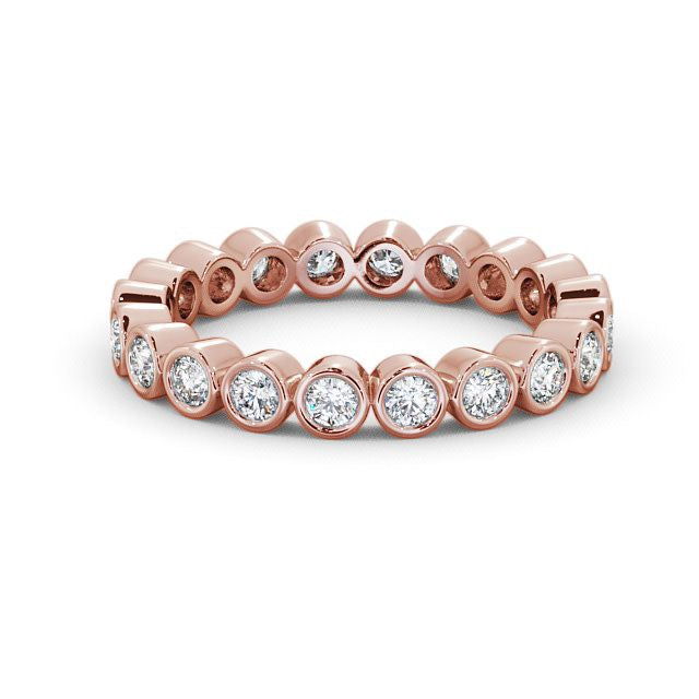 Full Eternity Ring, Round Cut Rub-Over Setting