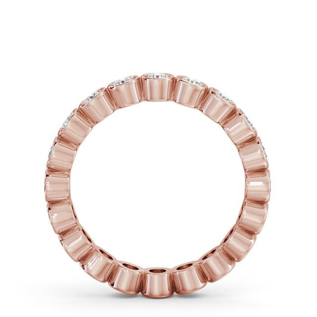 Full Eternity Ring, Round Cut Rub-Over Setting