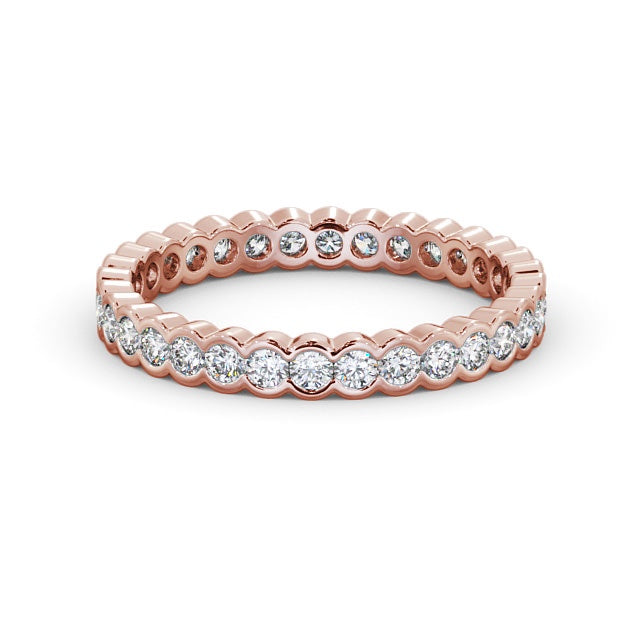 Full Eternity Ring, Round Cut Rub Over Setting