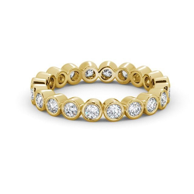 Full Eternity Ring, Round Cut Rub-Over Setting