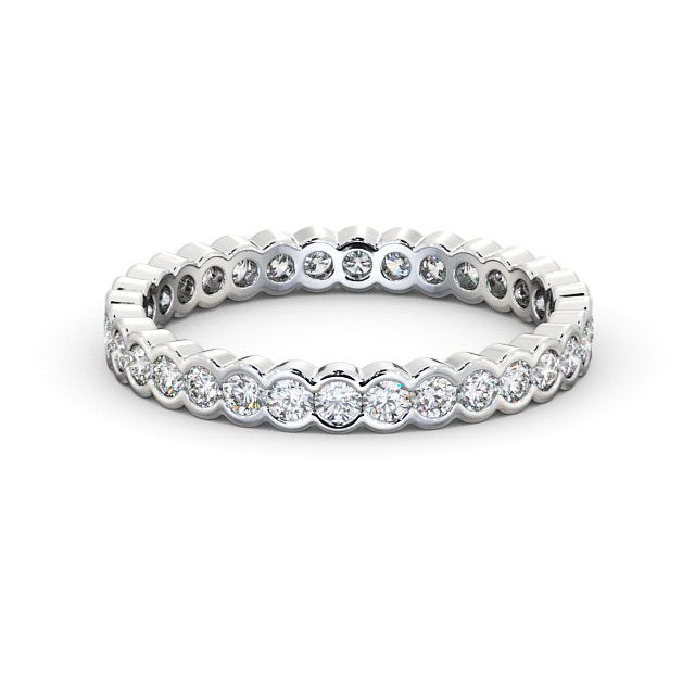 Full Eternity Ring, Round Cut Rub Over Setting