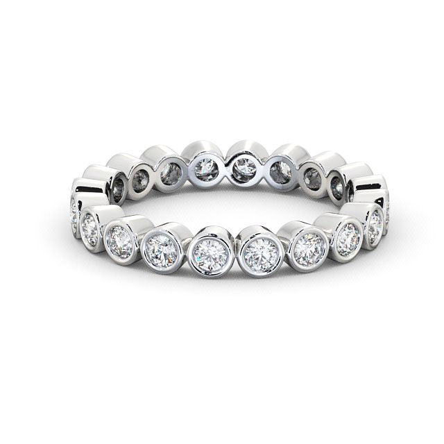 Full Eternity Ring, Round Cut Rub-Over Setting