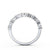 Half Eternity Ring, Cherry Blossom Vintage Design