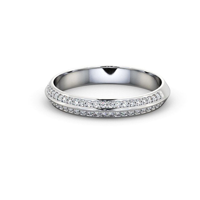 Half Eternity Ring, Double Edged Round Cut