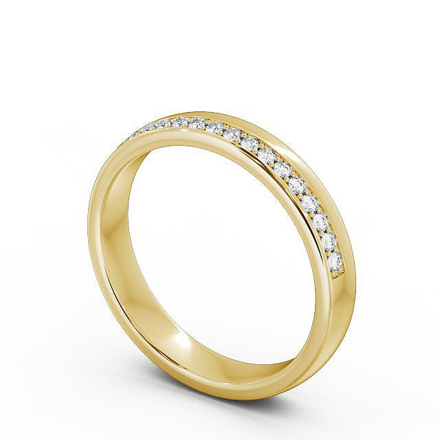 Half Eternity Ring, Offset Round Cut Stones