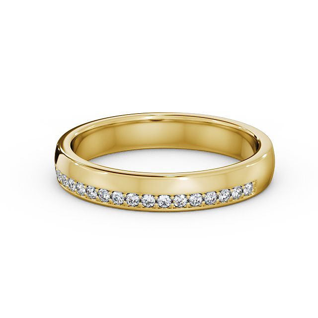Half Eternity Ring, Offset Round Cut Stones