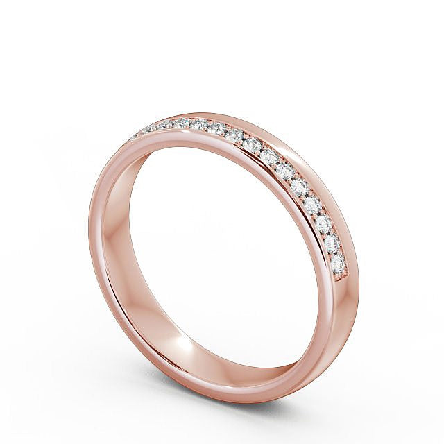 Half Eternity Ring, Offset Round Cut Stones