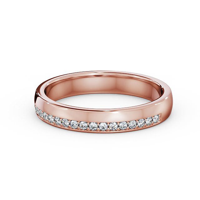 Half Eternity Ring, Offset Round Cut Stones
