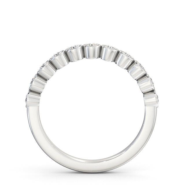 Half Eternity Ring, Round Cut Rub-Over