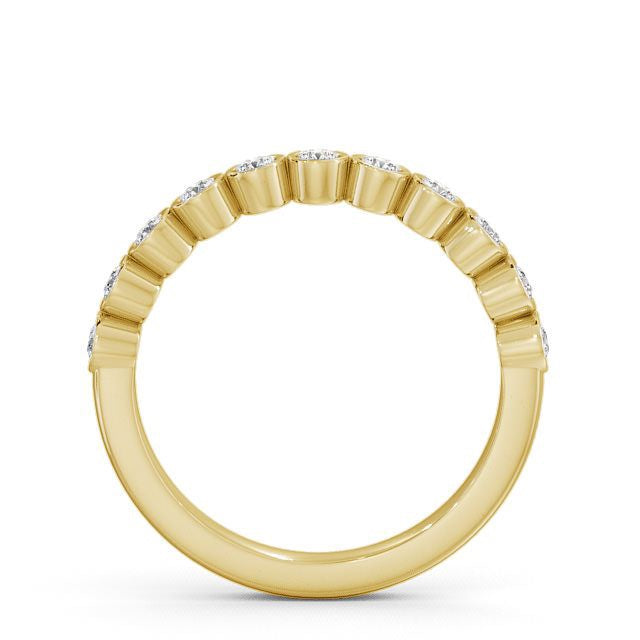 Half Eternity Ring, Round Cut Rub-Over