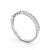 Half Eternity Ring, Round Cut Rub Over Setting