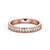 Half Eternity Ring, Round Cut With Migrain Edge