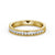 Half Eternity Ring, Round Cut With Migrain Edge